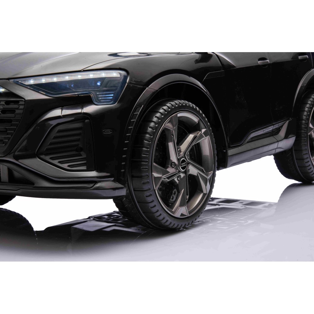 JOKO Elektrické Autíčko Audi SQ8, penové kolesá, kožené sedadlo, čierne