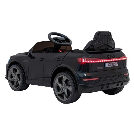 JOKO Elektrické Autíčko Audi SQ8, penové kolesá, kožené sedadlo, čierne