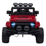 JOKO Elektrické autíčko Jeep Off-Road CLIMBER, penové kolesá, kožené sedadlo, červené