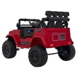 JOKO Elektrické autíčko Jeep Off-Road CLIMBER, penové kolesá, kožené sedadlo, červené