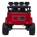 JOKO Elektrické autíčko Jeep Off-Road CLIMBER, penové kolesá, kožené sedadlo, červené
