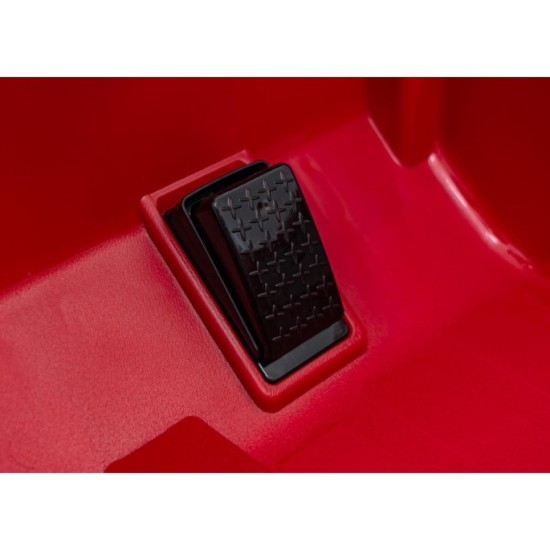 JOKO Elektrické autíčko Jeep Off-Road CLIMBER, penové kolesá, kožené sedadlo, červené