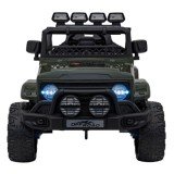 JOKO Elektrické autíčko Jeep Off-Road CLIMBER, penové kolesá, kožené sedadlo, zelené