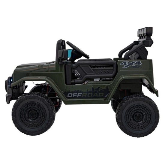 JOKO Elektrické autíčko Jeep Off-Road CLIMBER, penové kolesá, kožené sedadlo, zelené