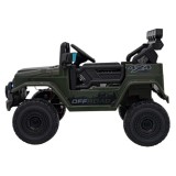 JOKO Elektrické autíčko Jeep Off-Road CLIMBER, penové kolesá, kožené sedadlo, zelené