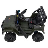 JOKO Elektrické autíčko Jeep Off-Road CLIMBER, penové kolesá, kožené sedadlo, zelené