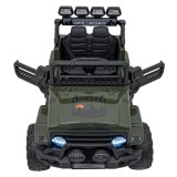 JOKO Elektrické autíčko Jeep Off-Road CLIMBER, penové kolesá, kožené sedadlo, zelené