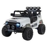 JOKO Elektrické autíčko Jeep Off-Road CLIMBER, penové kolesá, kožené sedadlo, biele