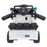JOKO Elektrické autíčko Jeep Off-Road CLIMBER, penové kolesá, kožené sedadlo, biele