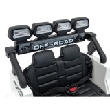 JOKO Elektrické autíčko Jeep Off-Road CLIMBER, penové kolesá, kožené sedadlo, biele