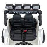 JOKO Elektrické autíčko Jeep Off-Road CLIMBER, penové kolesá, kožené sedadlo, biele