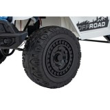JOKO Elektrické autíčko Jeep Off-Road CLIMBER, penové kolesá, kožené sedadlo, biele