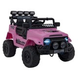 JOKO Elektrické autíčko Jeep Off-Road CLIMBER, penové kolesá, kožené sedadlo, ružové