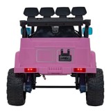 JOKO Elektrické autíčko Jeep Off-Road CLIMBER, penové kolesá, kožené sedadlo, ružové