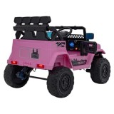 JOKO Elektrické autíčko Jeep Off-Road CLIMBER, penové kolesá, kožené sedadlo, ružové