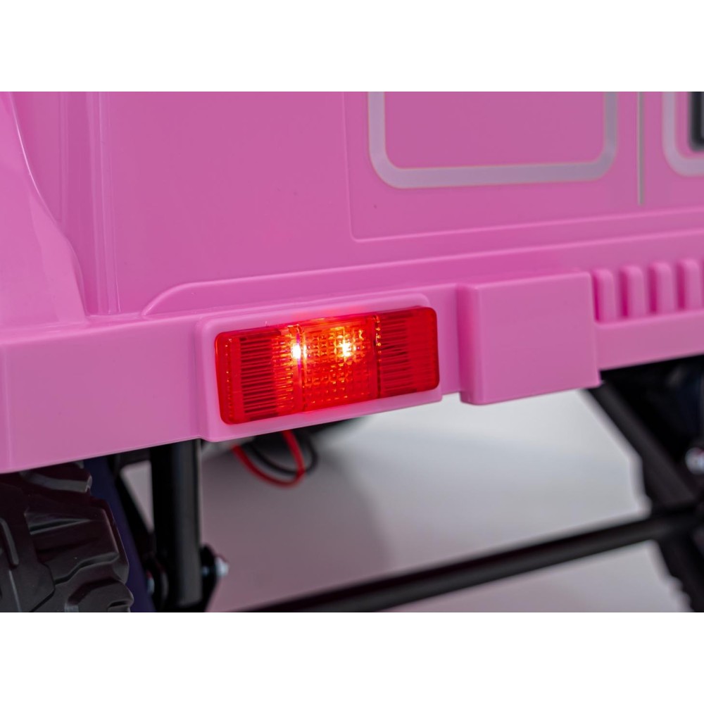 JOKO Elektrické autíčko Jeep Off-Road CLIMBER, penové kolesá, kožené sedadlo, ružové