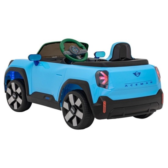 JOKO Elektrické Autíčko Mini Concept Aceman, penové kolesá, kožené sedadlo, modré