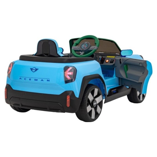 JOKO Elektrické Autíčko Mini Concept Aceman, penové kolesá, kožené sedadlo, modré