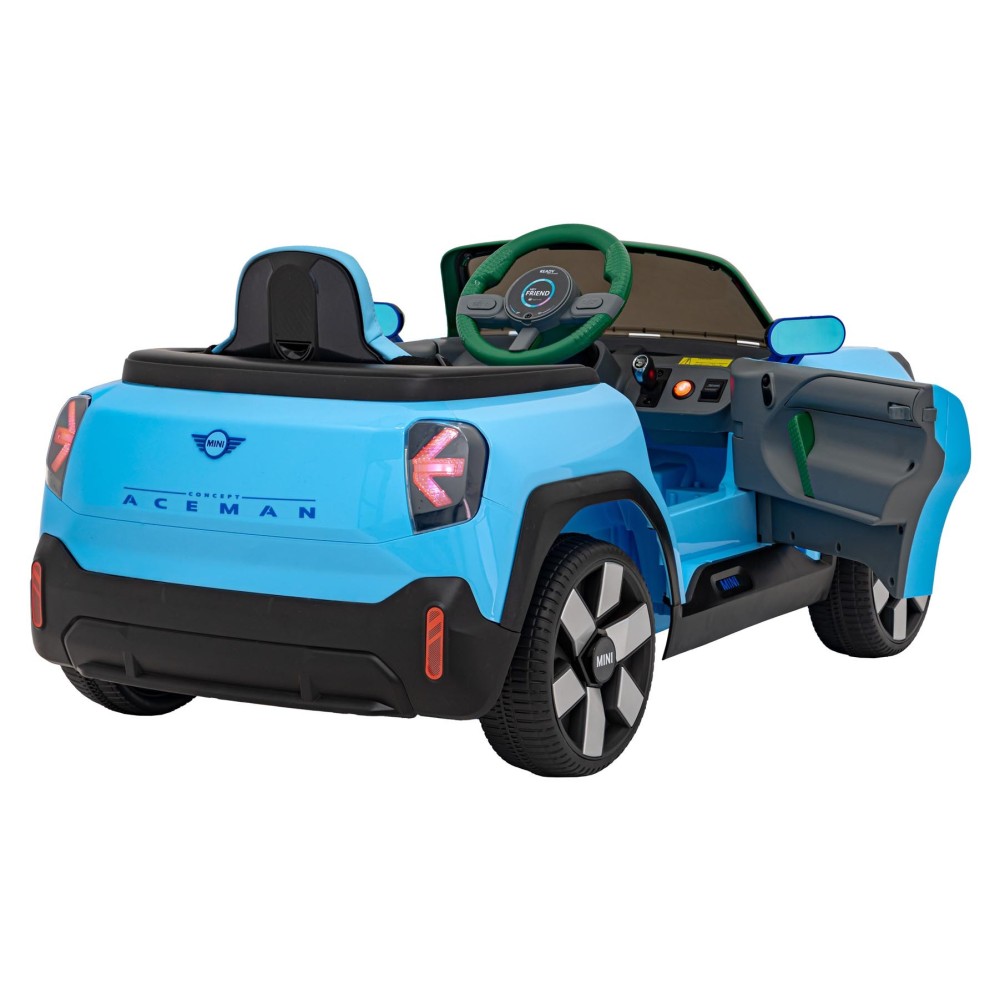 JOKO Elektrické Autíčko Mini Concept Aceman, penové kolesá, kožené sedadlo, modré