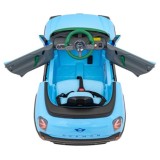 JOKO Elektrické Autíčko Mini Concept Aceman, penové kolesá, kožené sedadlo, modré