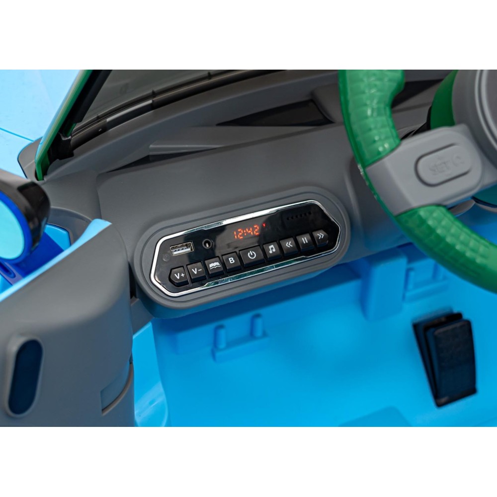 JOKO Elektrické Autíčko Mini Concept Aceman, penové kolesá, kožené sedadlo, modré