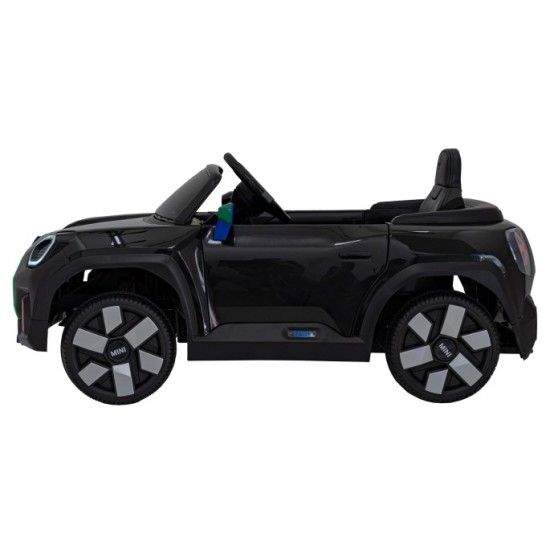 JOKO Elektrické Autíčko Mini Concept Aceman, penové kolesá, kožené sedadlo, čierne