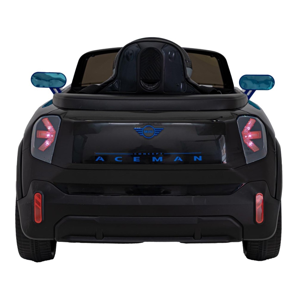 JOKO Elektrické Autíčko Mini Concept Aceman, penové kolesá, kožené sedadlo, čierne