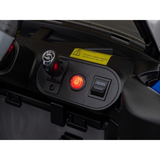 JOKO Elektrické Autíčko Mini Concept Aceman, penové kolesá, kožené sedadlo, čierne