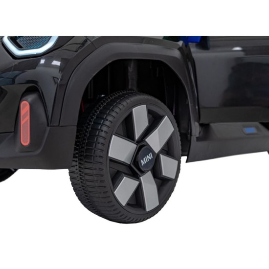 JOKO Elektrické Autíčko Mini Concept Aceman, penové kolesá, kožené sedadlo, čierne