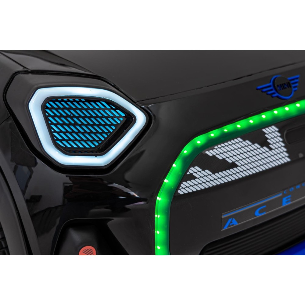 JOKO Elektrické Autíčko Mini Concept Aceman, penové kolesá, kožené sedadlo, čierne