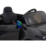 JOKO Elektrické Autíčko Mini Concept Aceman, penové kolesá, kožené sedadlo, čierne