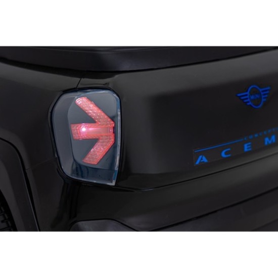JOKO Elektrické Autíčko Mini Concept Aceman, penové kolesá, kožené sedadlo, čierne