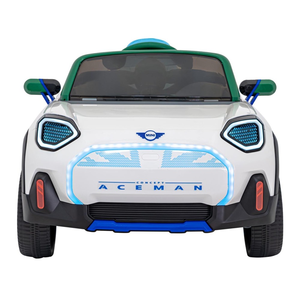 JOKO Elektrické Autíčko Mini Concept Aceman, penové kolesá, kožené sedadlo, biele