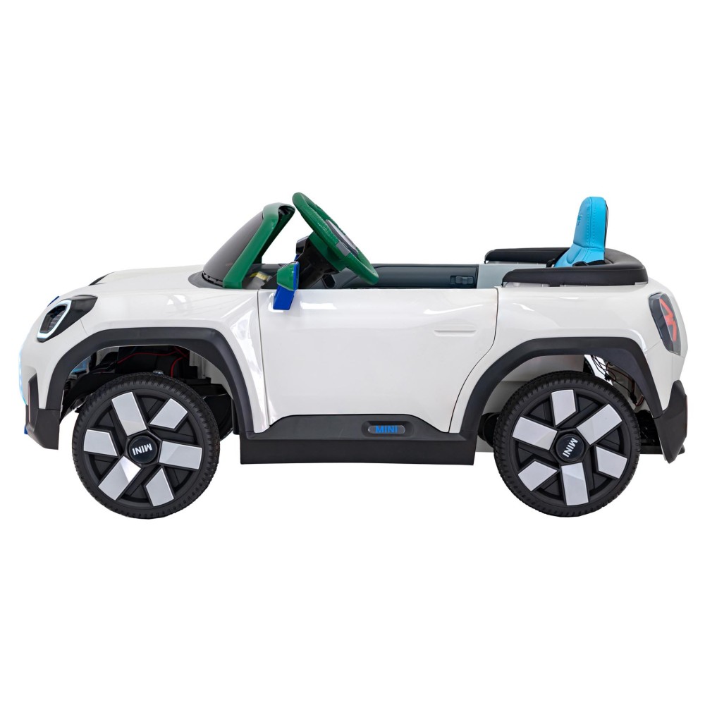 JOKO Elektrické Autíčko Mini Concept Aceman, penové kolesá, kožené sedadlo, biele