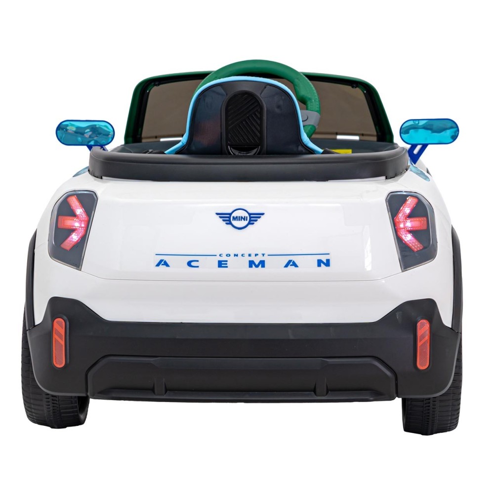 JOKO Elektrické Autíčko Mini Concept Aceman, penové kolesá, kožené sedadlo, biele