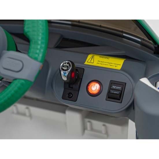 JOKO Elektrické Autíčko Mini Concept Aceman, penové kolesá, kožené sedadlo, biele