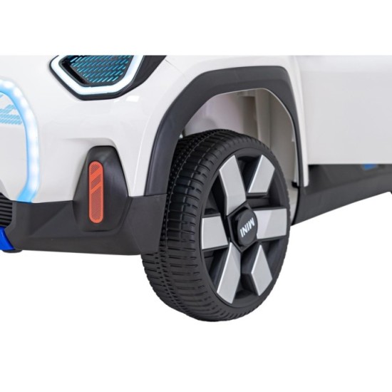 JOKO Elektrické Autíčko Mini Concept Aceman, penové kolesá, kožené sedadlo, biele