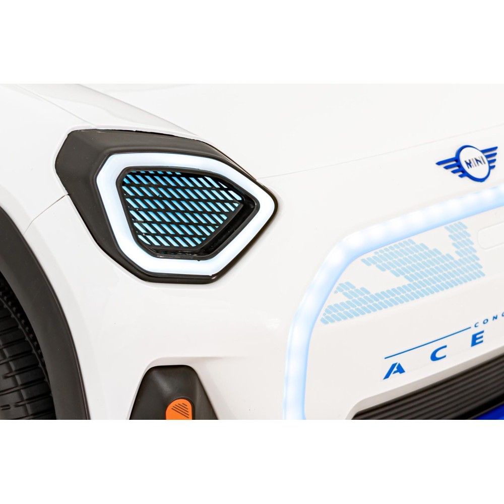 JOKO Elektrické Autíčko Mini Concept Aceman, penové kolesá, kožené sedadlo, biele