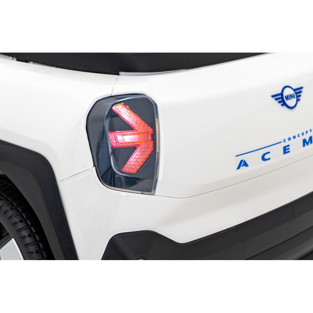 JOKO Elektrické Autíčko Mini Concept Aceman, penové kolesá, kožené sedadlo, biele