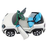 JOKO Elektrické Autíčko Mini Concept Aceman, penové kolesá, kožené sedadlo, biele