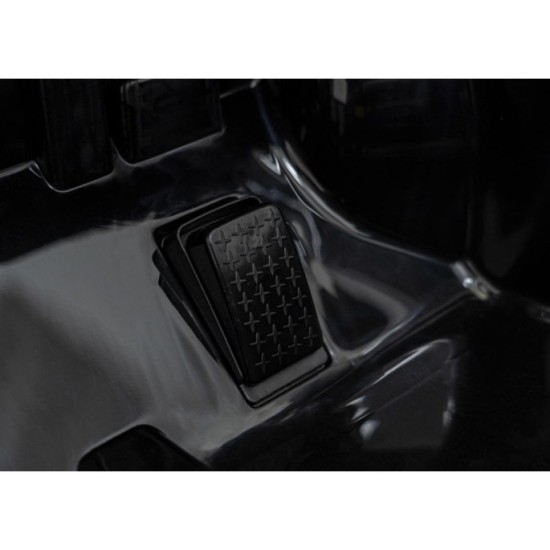JOKO Elektrické autíčko Porsche 718, Kožené sedadlo, penové kolesá, FM rádio, čierne