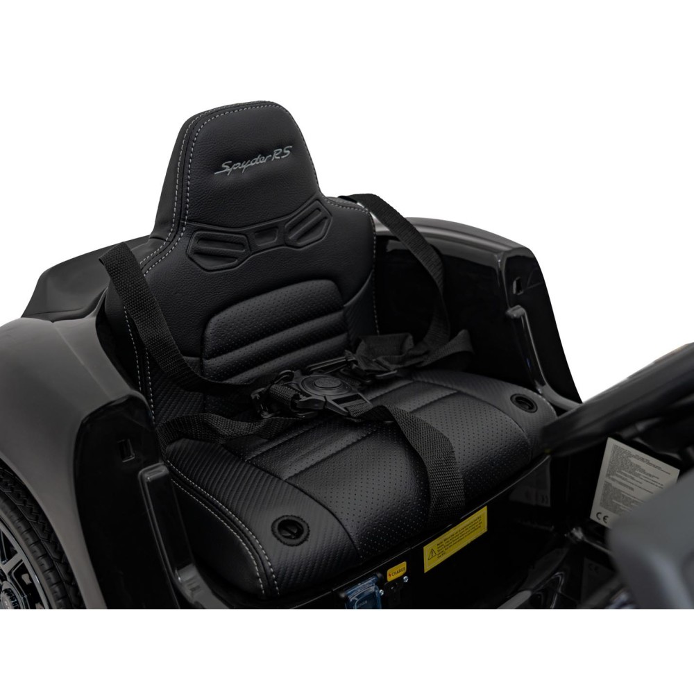 JOKO Elektrické autíčko Porsche 718, Kožené sedadlo, penové kolesá, FM rádio, čierne