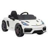 JOKO Elektrické autíčko Porsche Spyder RS 718, Kožené sedadlo, penové kolesá, FM rádio, biele