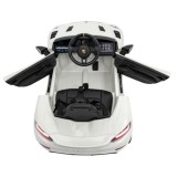JOKO Elektrické autíčko Porsche Spyder RS 718, Kožené sedadlo, penové kolesá, FM rádio, biele