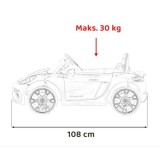 JOKO Elektrické autíčko Porsche Spyder RS 718, Kožené sedadlo, penové kolesá, FM rádio, biele