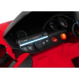 JOKO Elektrické autíčko Porsche Spyder RS 718, Kožené sedadlo, penové kolesá, FM rádio, červené