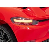 JOKO Elektrické autíčko Porsche Spyder RS 718, Kožené sedadlo, penové kolesá, FM rádio, červené