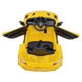 JOKO Elektrické autíčko Porsche 718, Kožené sedadlo, penové kolesá, FM rádio, žlté