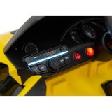 JOKO Elektrické autíčko Porsche 718, Kožené sedadlo, penové kolesá, FM rádio, žlté