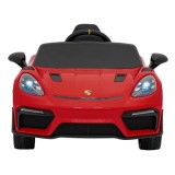 JOKO Elektrické autíčko Porsche Spyder RS 718, Kožené sedadlo, penové kolesá, FM rádio, Lakované, červené